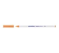 Edding 4600 Feutre pour textiles - orange clair - 1 stylo - pointe ronde de 1 mm - feutre textile lavable en machine (60 °C) pour décorer le tissu - marqueur textile