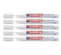 edding Marqueur peinture multisurfaces 780 (4-780-9-049) – Blanc – Pointe 0,8 mm – Encre permanente
