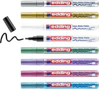 EDDING GLM751-8 - Marqueur peinture brillant, 1-2 mm, jeu de 8