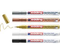 EDDING GLM780-5 - Marqueur peinture brillant, 0,8 mm, jeu de 5