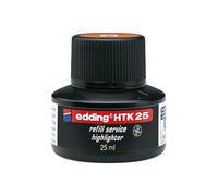 edding HTK 25 recharge d'encre - orange - 25 ml - avec système capillaire, idéal pour recharger proprement et simplement les surligneurs edding e-345 et e-24.