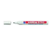 Edding Industry Lot De 10 Marqueurs Indélébiles A Pointe Ogive 1 A 2,5 Mm Blanc