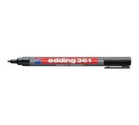 edding - Lot de 10 - 361 Marqueur pour tableau blanc, pointe ogive, noir Noir G