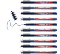 Edding Lot De 10 Feutres Fin De Précision 1800 Bleu (0.3) 0,35 Mm