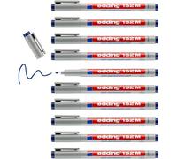 Edding Lot De 10 Feutres Non Permanent 152 M Bleu 1 Mm