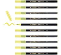 Edding Lot De 10 Feutres Pointe Pinceau 1340 Melon Jaune 1-3 Mm