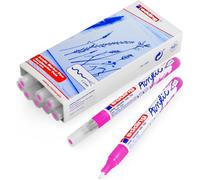Edding Lot De 10 Marqueurs Acrylique Fin 5300 Rose Fluorescent 1-2 Mm