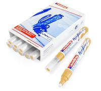 Edding Lot De 10 Marqueurs Acrylique Moyen 5100 Jaune Pastel 2-3 Mm