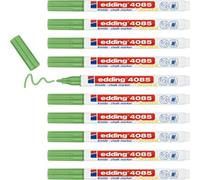 Edding Lot De 10 Marqueurs Craie Liquide 4085 Vert Métallisé 1-2 Mm