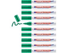 Edding Lot De 10 Marqueurs Peinture 8750 Spécial Industrie Vert Pointe Ronde 2-4 Mm