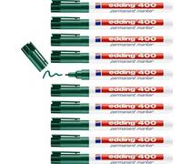 Edding Lot De 10 Marqueurs Permanent 400 Vert 1 Mm