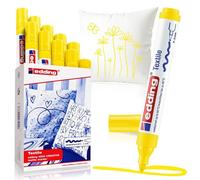 Edding Lot De 10 Marqueurs Pour Textiles 4500 Jaune 2-3 Mm