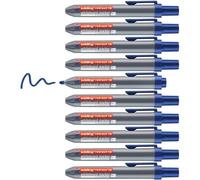 Edding Lot De 10 Marqueurs Tableaux Blancs Retract 12 Bleu 1,5-3 Mm