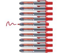 Edding Lot De 10 Marqueurs Tableaux Blancs Retract 12 Rouge 1,5-3 Mm