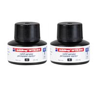 Edding Lot De 2 Recharges D'encre Mtk 25 Par Capillarité Pour Marqueurs Permanents Noir