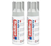 edding Spray acrylique 5200 Permanent Gris clair mat RAL 7035 Lot de 3 x 200 ml