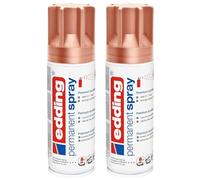 edding 5200 permanent spray - precious copper matt - 200 ml - acrylic paint for painting and decorating glass, metal, wood, ceramic, plastic, canvas - aerosol spray, acrylic spray, paint spray