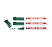 Edding Lot De 3 Marqueurs Permanent 400 Vert 1 Mm