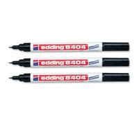 edding Lot de 3 marqueurs permanents pour jardin à encre noire 8404