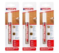 Edding Lot De 3 Marqueurs Pour Meuble 8900 Blister De 1 Noyer Clair 1,5-2 Mm