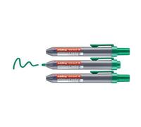 Edding Lot De 3 Marqueurs Tableau Blancs Retract 12 Rétractable Vert Pointe Ronde 1,5-3 Mm
