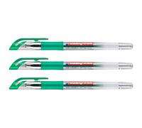 Edding Lot De 3 Rollers À Encre Gel 2185 Vert 0,7 Mm