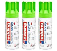 EDDING Lot de 3 Sprays 200ml Peinture Permanent 5200 Vert Fluorescent Mat