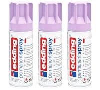 Edding Lot de 3 Sprays Peinture Acrylique Permanent 5200 Lavande Mat Clair