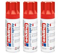 EDDING Lot de 3 Sprays Peinture Acrylique Permanent 5200 Rouge Mat