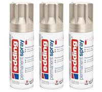 EDDING Lot de 3 Sprays Permanent Peinture Acrylique 5200 Champagne Or Mat