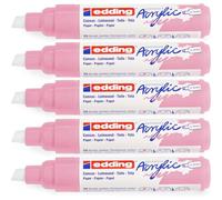 Edding Lot De 5 Marqueurs Acrylique Large 5000 Mauve Chic 5-10 Mm