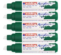 Edding Lot De 5 Marqueurs Acrylique Large 5000 Vert Mousse 5-10 Mm