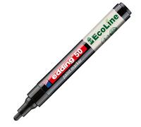 Edding Lot de 50 marqueurs EcoLine - Noir - 1 stylo - Pointe ronde 2-3 mm - Encre à base d'eau, hautement opaque et imperméable - Stylo pour verre, pierre, bois, plastique et papier