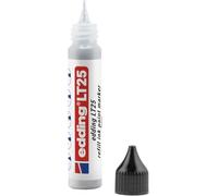 Edding LT 25 recharge d'encre pour marqueurs peinture - argent - 25 ml - avec Distributeur de gouttes pour une recharge rapide de la plupart des crayons marqeurs - set de réapprovisionnement