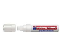 edding Marqueur à craie/fenêtre e-4090, 4-15 mm, blanc