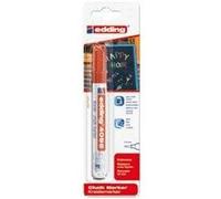 Edding - Marqueur à la craie 4095 rond 2-3 mm rouge, blister de 1 pièce | 10 pièces