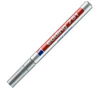 edding Marqueur peinture 751 à pointe ogive 1 - 2 mm - Argent