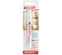 EDDING Marqueur peinture brillante blanc 2-4 mm indélébile - écriture opaque sur verre, bois, plastique