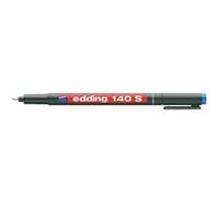 edding 140 S feutre permanent - vert - 1 stylo - pointe ronde,3 mm - stylo pour écrire sur du verre, du plastique, des films et surfaces lisses - à séchage rapide, résistant aux taches et étanche