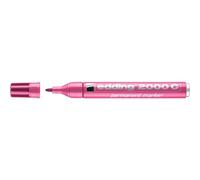 Edding Marqueur Permanent 2000c Corps Alu Rose Pointe Ronde 1,5-3 Mm