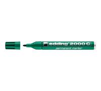 edding 2000 C Marqueur permanent - vert - 1 stylo - pointe ronde 1,5-3 mm - sèche vite - résiste à l'eau et à l'essuyage - pour carton, plastique, bois, métal - marqueur universel
