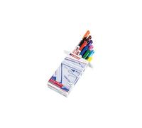 edding - marqueur permanent 400, pointe ogive, set de 10