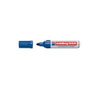 Edding Marqueur permanent 550 - bleu - pointe ronde 3-4 mm - sèche vite, résistant à l'eau