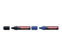 EDDING - Marqueur permanent edding 390, pointe biseautée, noir largeur de tracé: env. 4,0 - 12,0 mm, rechargeable avec encre de chine T25 / T100 edding, encre de chine i Noir G