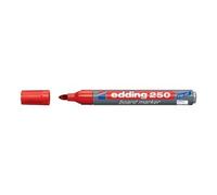 Edding Marqueurs pour tableau blanc 250 – rouge – pointe ronde 1,5-3 mm – lot de 10