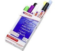 Edding Marqueur pour tableau en verre edding 90 4-90999 blanc, noir, jaune, violet, vert clair, bleu clair 2 mm, 3 mm 1