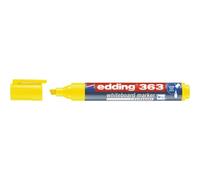 Edding 363 Marqueur pour tableaux blancs - jaune - 1 stylo - pointe biseautée 1-5 mm - feutre effaçable - pour tableaux, blanc, magnétique, mémo et chevalet de conférence - sketchnotes