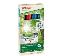 Edding - Marqueurs Ecoline 22, assortiment en diagonale, lot de 4