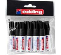 edding Mini-marqueur permanent pointe ronde 1 mm imperméable noir 10 stylos