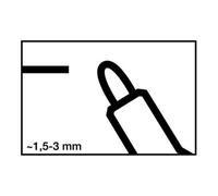 Edding Marqueurs p. tableau blanc 250 bleu graduation 1,5-3 mm pointe ronde EDDING Quantité:10